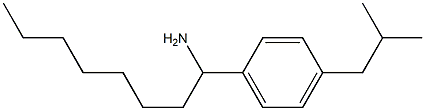 1-[4-(2-methylpropyl)phenyl]octan-1-amine Struktur