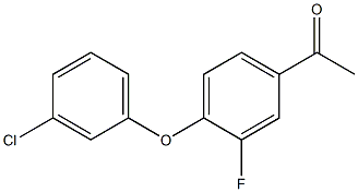 1-[4-(3-chlorophenoxy)-3-fluorophenyl]ethan-1-one