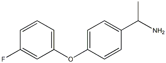 1-[4-(3-fluorophenoxy)phenyl]ethan-1-amine Structure