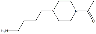 1-[4-(4-aminobutyl)piperazin-1-yl]ethan-1-one,,结构式