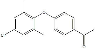 1-[4-(4-chloro-2,6-dimethylphenoxy)phenyl]ethan-1-one Structure