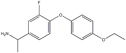 1-[4-(4-ethoxyphenoxy)-3-fluorophenyl]ethan-1-amine Structure