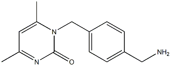 1-[4-(aminomethyl)benzyl]-4,6-dimethylpyrimidin-2(1H)-one Structure