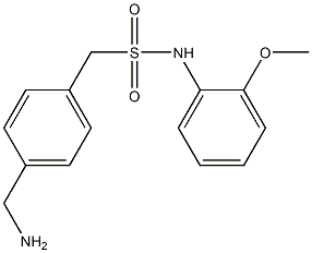 1-[4-(aminomethyl)phenyl]-N-(2-methoxyphenyl)methanesulfonamide Structure