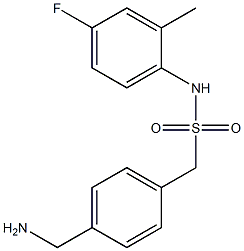 1-[4-(aminomethyl)phenyl]-N-(4-fluoro-2-methylphenyl)methanesulfonamide Structure