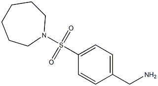 1-[4-(azepan-1-ylsulfonyl)phenyl]methanamine 结构式