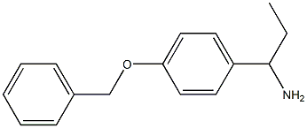 1-[4-(benzyloxy)phenyl]propan-1-amine 结构式