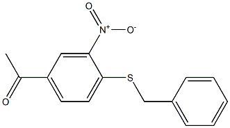1-[4-(benzylsulfanyl)-3-nitrophenyl]ethan-1-one Structure