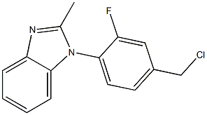 1-[4-(chloromethyl)-2-fluorophenyl]-2-methyl-1H-1,3-benzodiazole