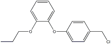 1-[4-(chloromethyl)phenoxy]-2-propoxybenzene Struktur