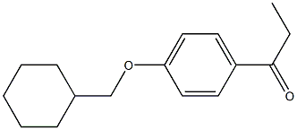 1-[4-(cyclohexylmethoxy)phenyl]propan-1-one Structure