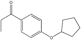 1-[4-(cyclopentyloxy)phenyl]propan-1-one Struktur