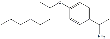 1-[4-(octan-2-yloxy)phenyl]ethan-1-amine,,结构式