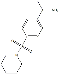 1-[4-(piperidine-1-sulfonyl)phenyl]ethan-1-amine 化学構造式