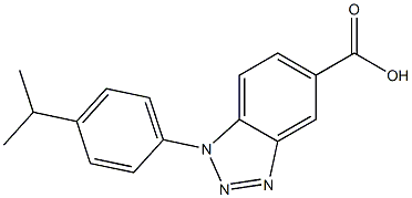 1-[4-(propan-2-yl)phenyl]-1H-1,2,3-benzotriazole-5-carboxylic acid|