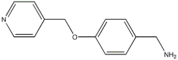 1-[4-(pyridin-4-ylmethoxy)phenyl]methanamine 结构式