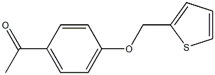 1-[4-(thien-2-ylmethoxy)phenyl]ethanone 化学構造式