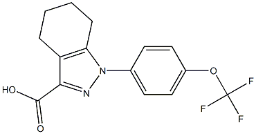 1-[4-(trifluoromethoxy)phenyl]-4,5,6,7-tetrahydro-1H-indazole-3-carboxylic acid