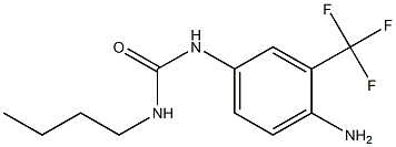 1-[4-amino-3-(trifluoromethyl)phenyl]-3-butylurea 结构式