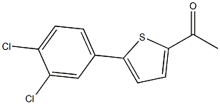 1-[5-(3,4-dichlorophenyl)thien-2-yl]ethanone,,结构式
