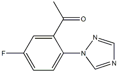 1-[5-fluoro-2-(1H-1,2,4-triazol-1-yl)phenyl]ethan-1-one Struktur