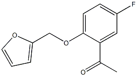 1-[5-fluoro-2-(furan-2-ylmethoxy)phenyl]ethan-1-one 结构式