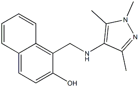 1-{[(1,3,5-trimethyl-1H-pyrazol-4-yl)amino]methyl}naphthalen-2-ol