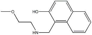 1-{[(2-methoxyethyl)amino]methyl}naphthalen-2-ol,,结构式