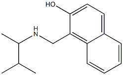 1-{[(3-methylbutan-2-yl)amino]methyl}naphthalen-2-ol,,结构式