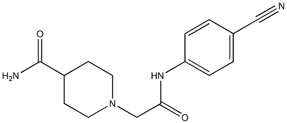  1-{[(4-cyanophenyl)carbamoyl]methyl}piperidine-4-carboxamide