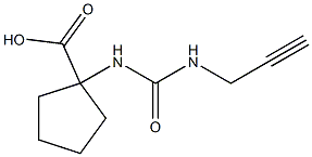 1-{[(prop-2-ynylamino)carbonyl]amino}cyclopentanecarboxylic acid Struktur