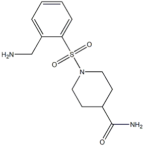 1-{[2-(aminomethyl)phenyl]sulfonyl}piperidine-4-carboxamide Structure