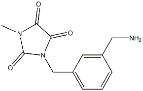 1-{[3-(aminomethyl)phenyl]methyl}-3-methylimidazolidine-2,4,5-trione Structure