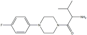 1-{[4-(4-fluorophenyl)piperazin-1-yl]carbonyl}-2-methylpropylamine,,结构式