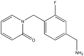 1-{[4-(aminomethyl)-2-fluorophenyl]methyl}-1,2-dihydropyridin-2-one Structure