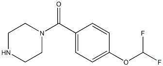  1-{[4-(difluoromethoxy)phenyl]carbonyl}piperazine