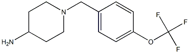 1-{[4-(trifluoromethoxy)phenyl]methyl}piperidin-4-amine Struktur