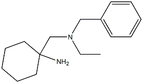 1-{[benzyl(ethyl)amino]methyl}cyclohexan-1-amine Structure