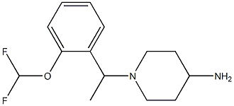1-{1-[2-(difluoromethoxy)phenyl]ethyl}piperidin-4-amine