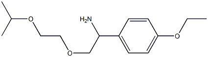 1-{1-amino-2-[2-(propan-2-yloxy)ethoxy]ethyl}-4-ethoxybenzene 结构式