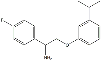 1-{1-amino-2-[3-(propan-2-yl)phenoxy]ethyl}-4-fluorobenzene Structure