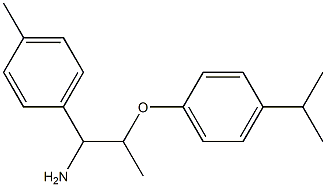 1-{1-amino-2-[4-(propan-2-yl)phenoxy]propyl}-4-methylbenzene 结构式