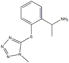1-{2-[(1-methyl-1H-1,2,3,4-tetrazol-5-yl)sulfanyl]phenyl}ethan-1-amine Structure