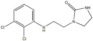 1-{2-[(2,3-dichlorophenyl)amino]ethyl}imidazolidin-2-one 化学構造式
