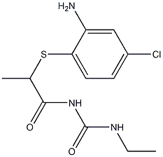 1-{2-[(2-amino-4-chlorophenyl)sulfanyl]propanoyl}-3-ethylurea 结构式