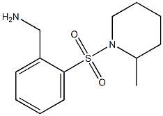 1-{2-[(2-methylpiperidin-1-yl)sulfonyl]phenyl}methanamine Structure