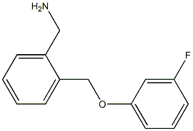 1-{2-[(3-fluorophenoxy)methyl]phenyl}methanamine Structure