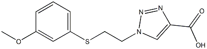 1-{2-[(3-methoxyphenyl)sulfanyl]ethyl}-1H-1,2,3-triazole-4-carboxylic acid Struktur