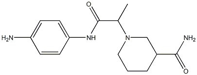 1-{2-[(4-aminophenyl)amino]-1-methyl-2-oxoethyl}piperidine-3-carboxamide