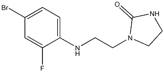 1-{2-[(4-bromo-2-fluorophenyl)amino]ethyl}imidazolidin-2-one Structure